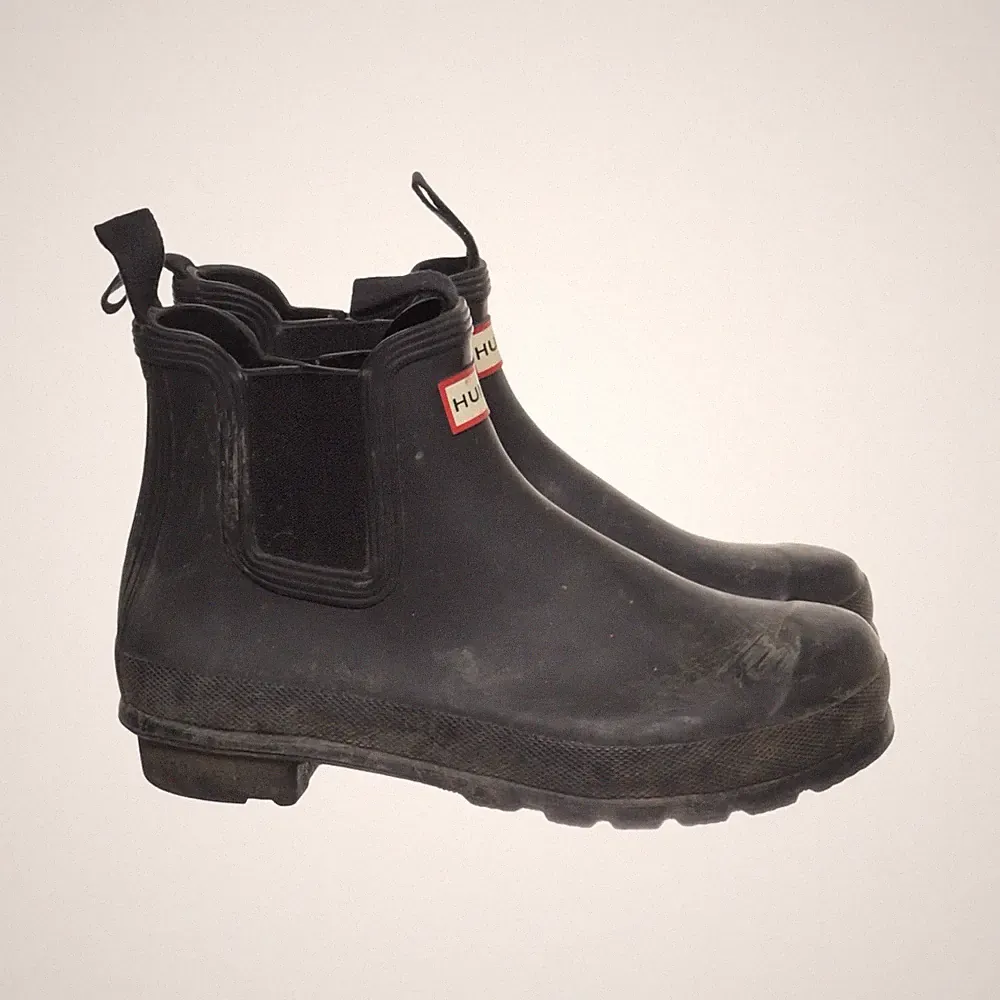Hunter, Kurze Gummistiefel, Größe: 39, model: chelsea boot, Schwarz, Damen #S02