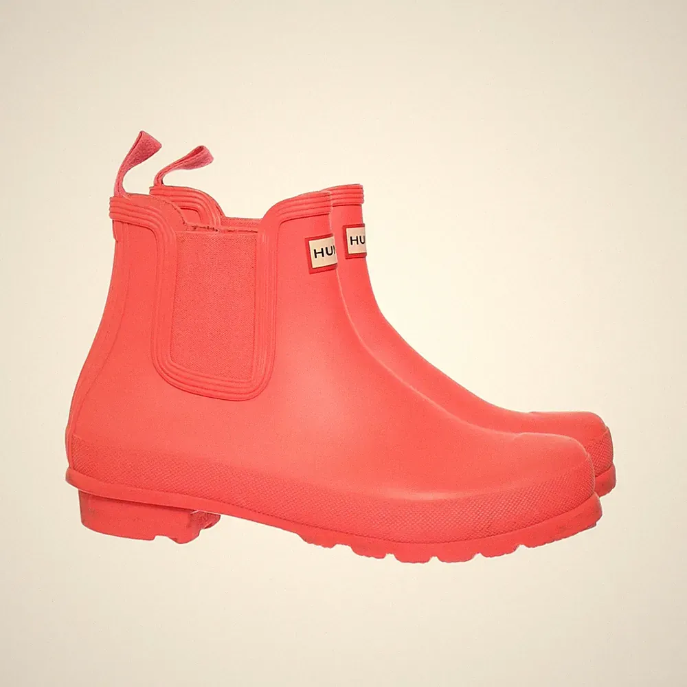 Hunter, Kurze Gummistiefel, Größe: 40/41, model: chelsea, Rot, Damen #gsN