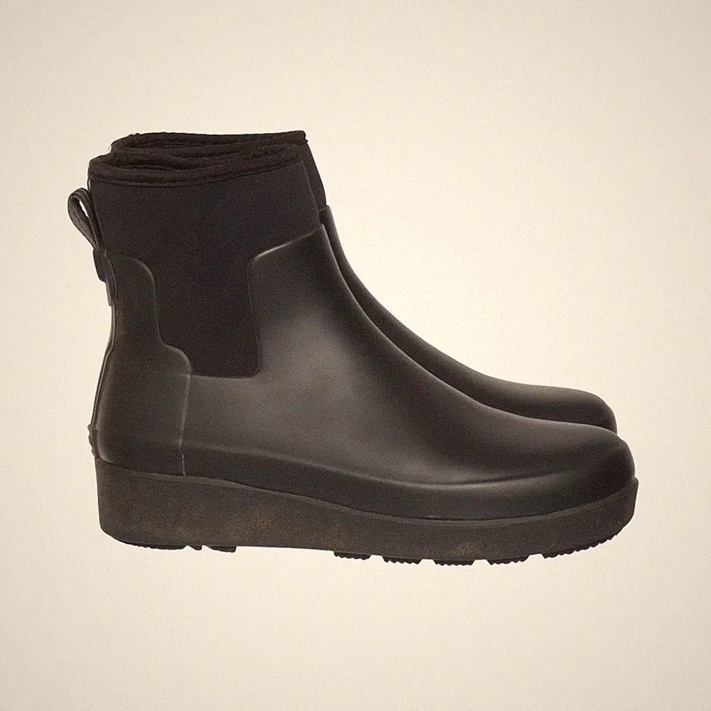 Hunter, Kurze Gummistiefel, Größe: 40/41, model: original chelsea, Schwarz #4CZ
