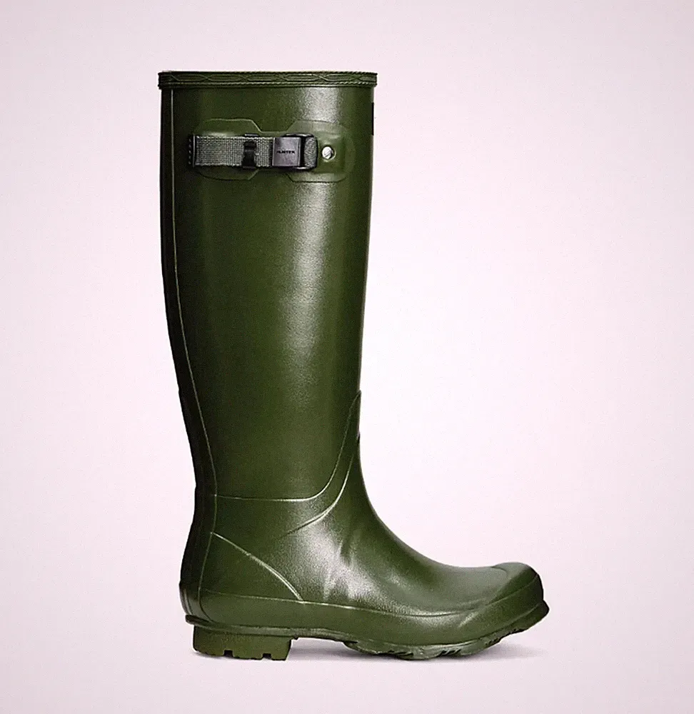 Hunter Original Field Boot Vintage Grün Damen Ladies Gummistiefel Tall Wellingtons