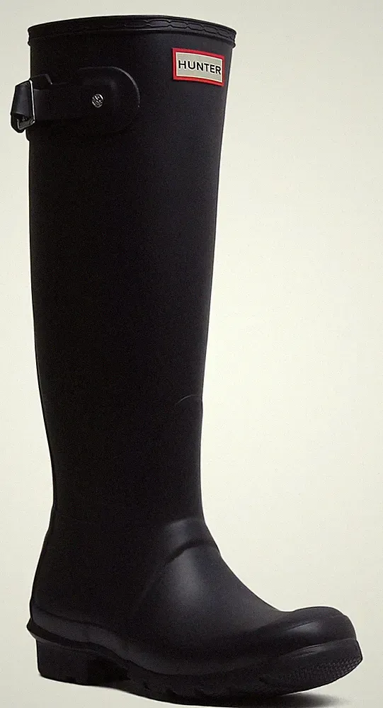 HUNTER Original Hoch Gummistiefel Damen Stiefel IN Navy Matt Größe EU 36-42