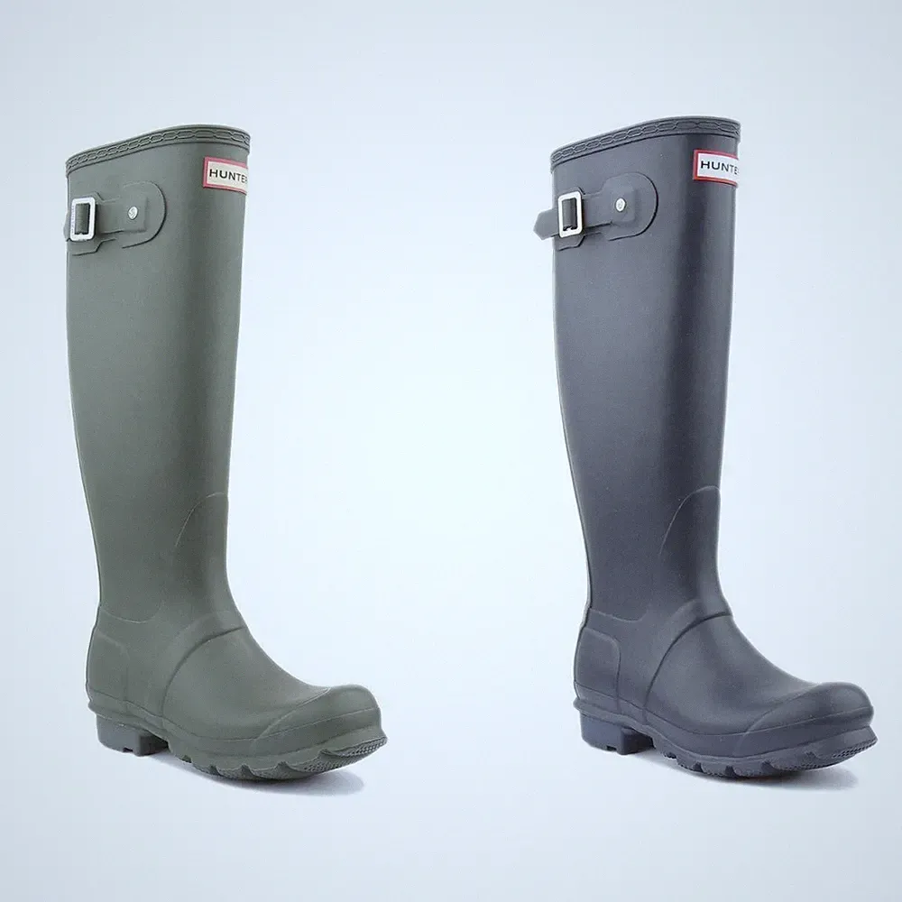 HUNTER Original Hoch Gummistiefel Unisex Boots IN Olivgrün