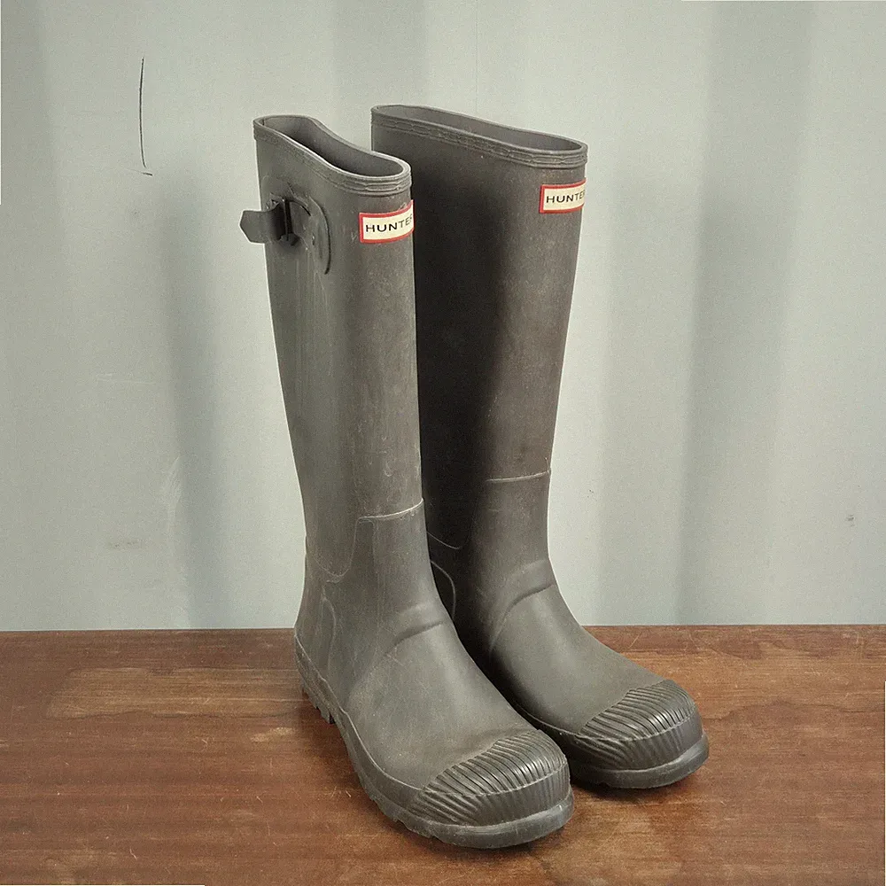 Hunter Original hohe Gummistiefel Boots olivgrün Herren UK 10