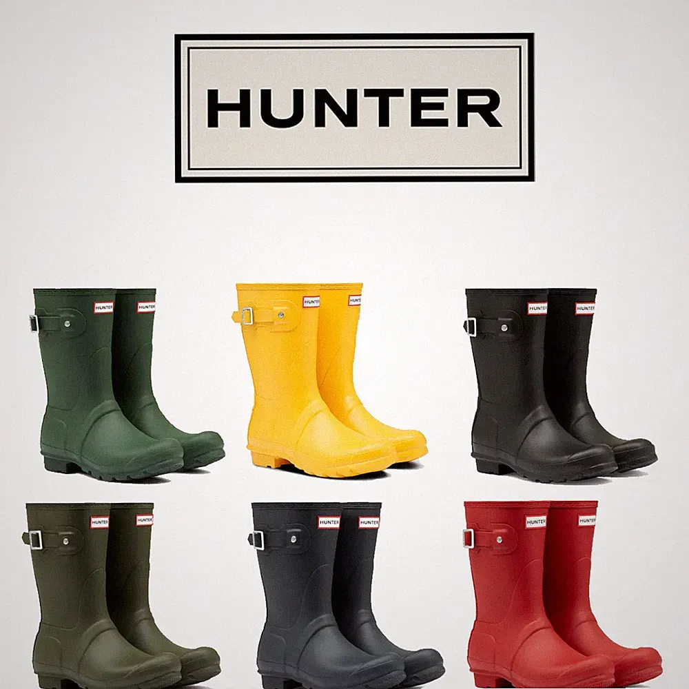 Hunter Original Short Damen Verschiedene Farben Kurz Regenstiefel Größe EU 36-42