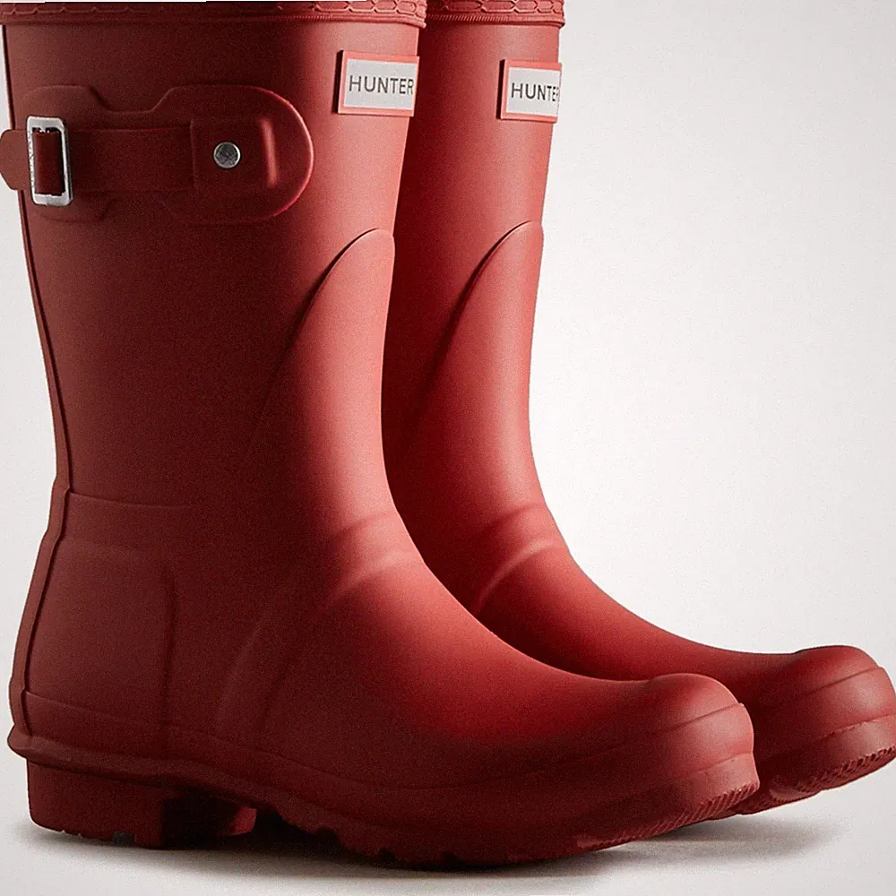 Hunter Original Short Gummistiefel Für Damen In Rot