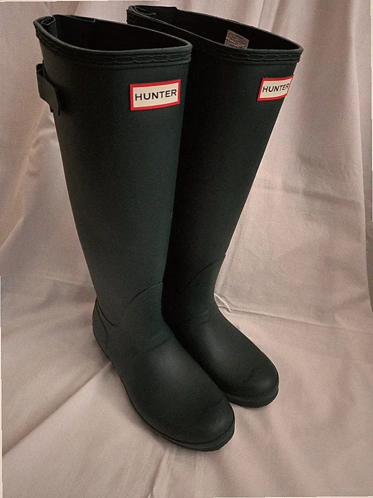 Hunter Original Tall 39 Back Adjustable Gummistiefel Grün