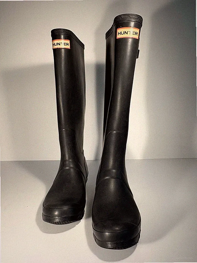 Hunter Original Tall Damen Gummistiefel Gr. 37 Schwarz UK 4 sehr guter Zustand