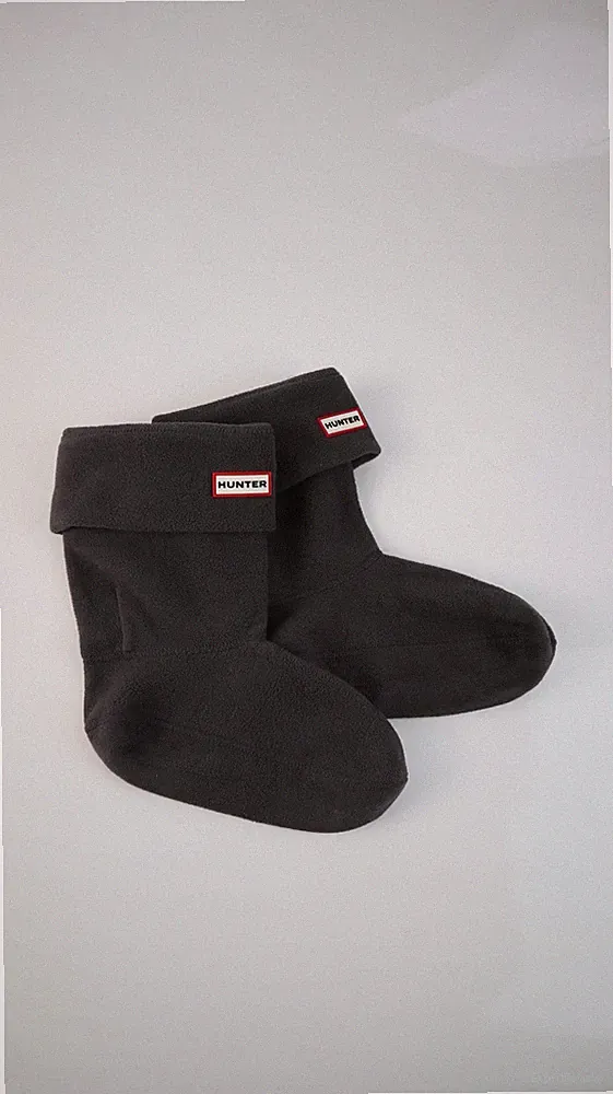 Hunter Socken kurz grau 41 42 Fleecesocken