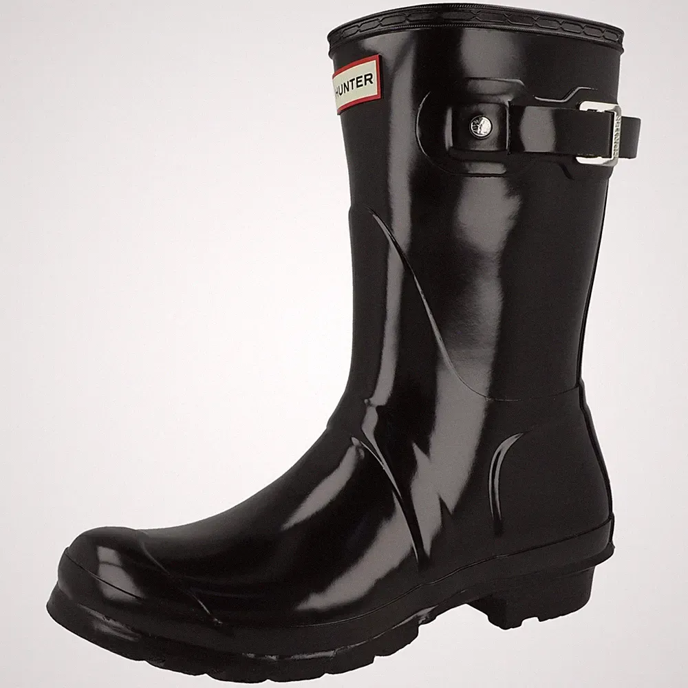 Hunter Womens Original Short Gloss Boot Gummistiefel Damen Regenstiefel
