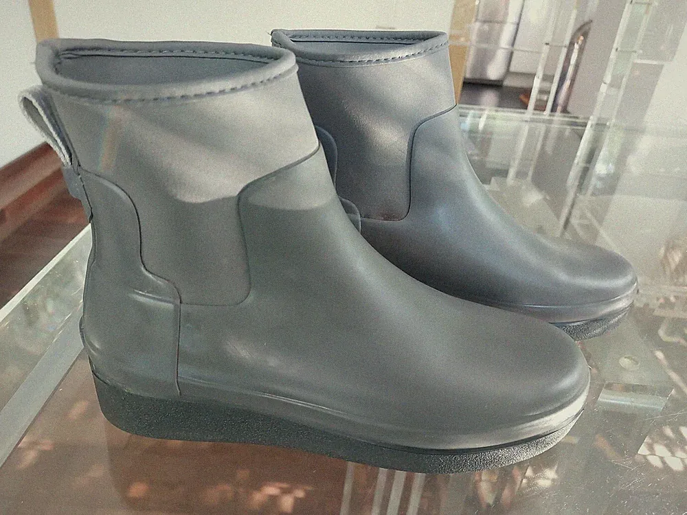 Hunter Womens Refined Creeper Neo Chelsea Grau UK 7 =40 Rar !!