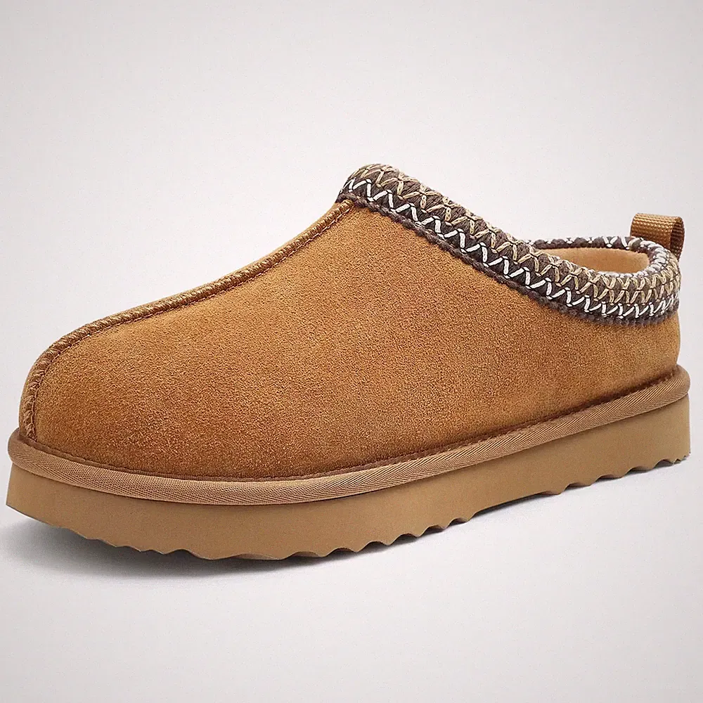 I Damen Winter Hausschuhe Warm Gefuettert Rutschfest Bequem Haus Schuhe