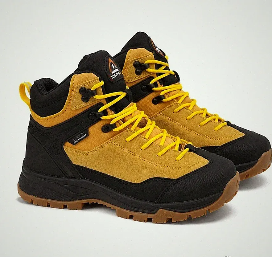 ICEPEAK Abaco MS Damen Wanderstiefel Outdoor Schuhe Gelb Waterproof Trekking