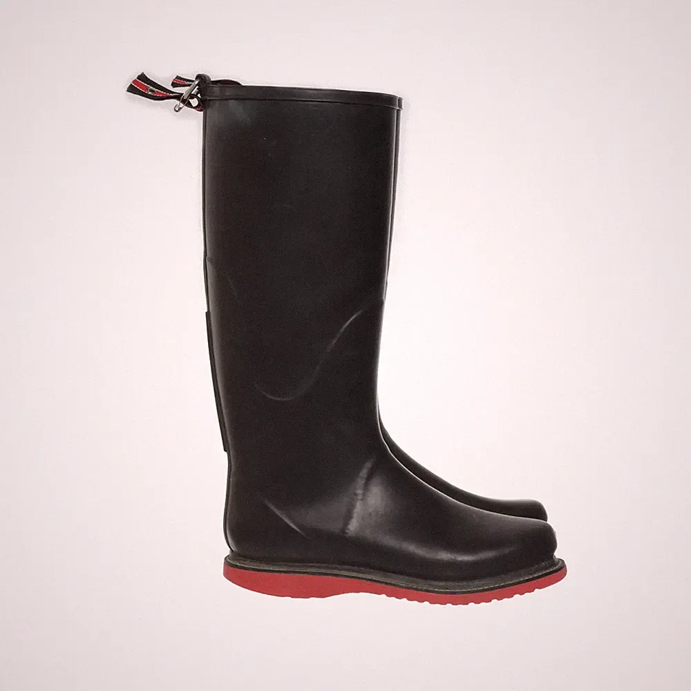 Ilse Jacobsen Hornbæk, Gummistiefel, Größe: 39, Schwarz/Rot, Damen #4Gq