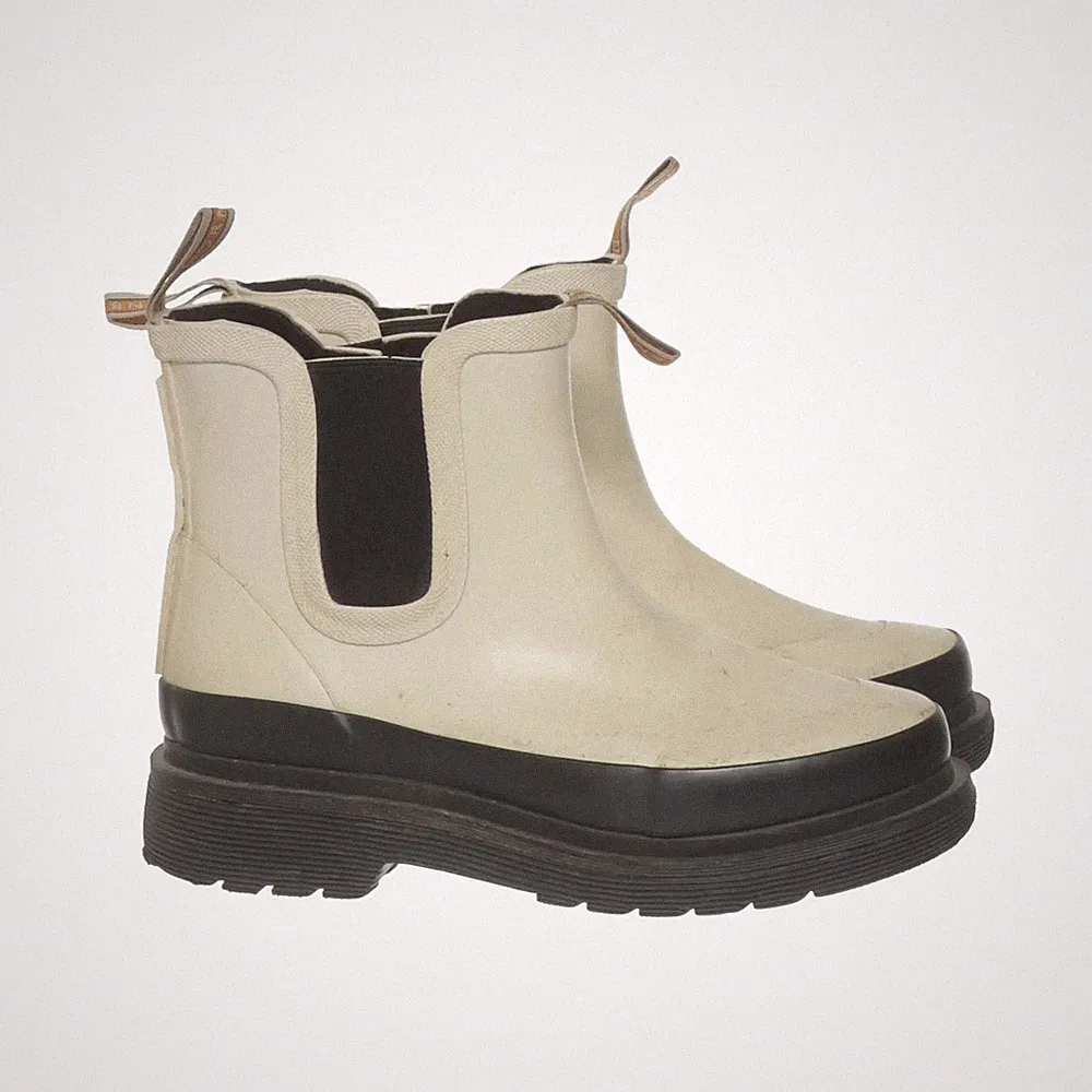 Ilse Jacobsen Hornbæk, Kurze Gummistiefel, Größe: 36, Beige/Schwarz, Damen #iZR