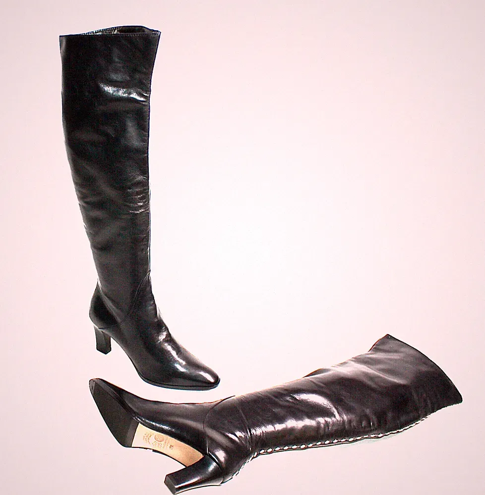 IMMAGINI DAMENSTIEFEL OVERKNEESTIEFEL WOMAN SHOES STIVALI NIETEN 37,5 #S5-2# NEU