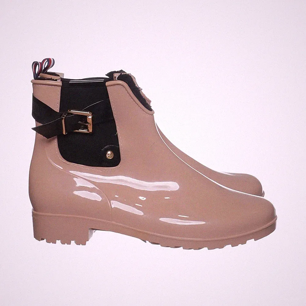Inselhauptstadt, Kurze Gummistiefel, Größe: 41, Rose Gold, Damen #515