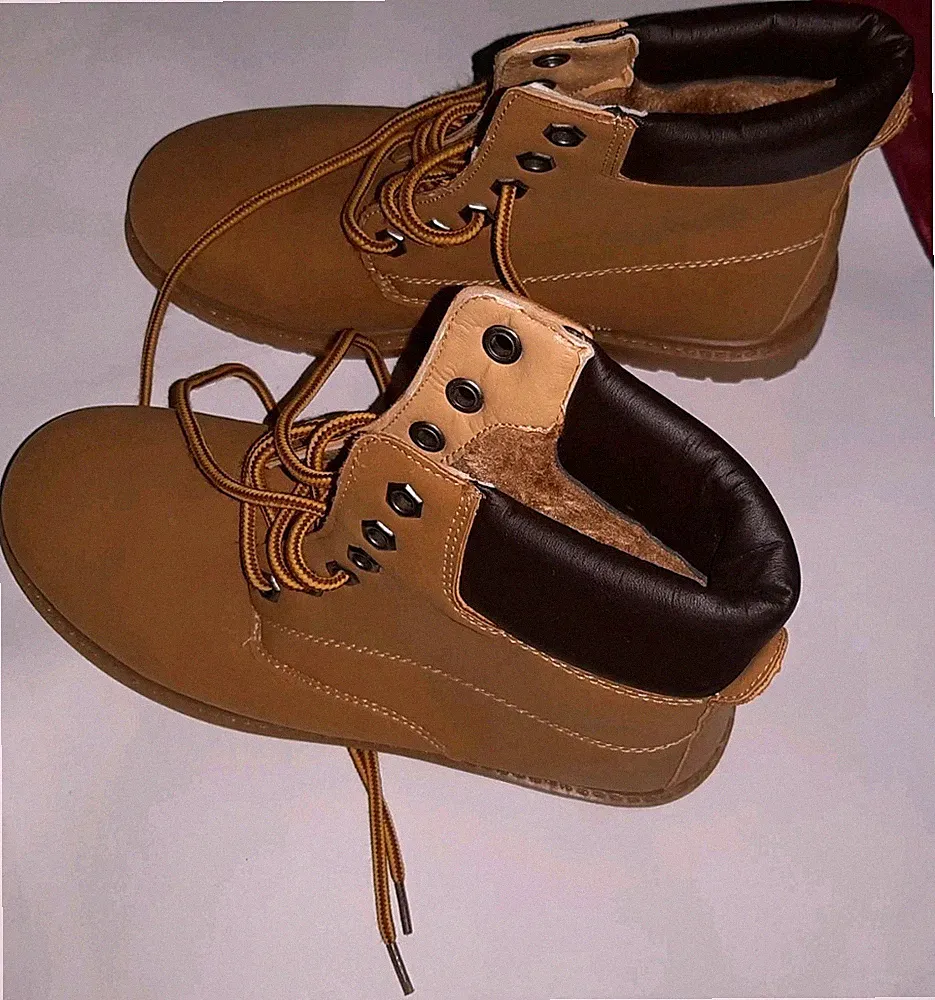 "Inspired SHOES"GEPFLEGTE!!Worker-/Schnürboots/Outdoor,Gr.39,gefüttert,Senfgelb