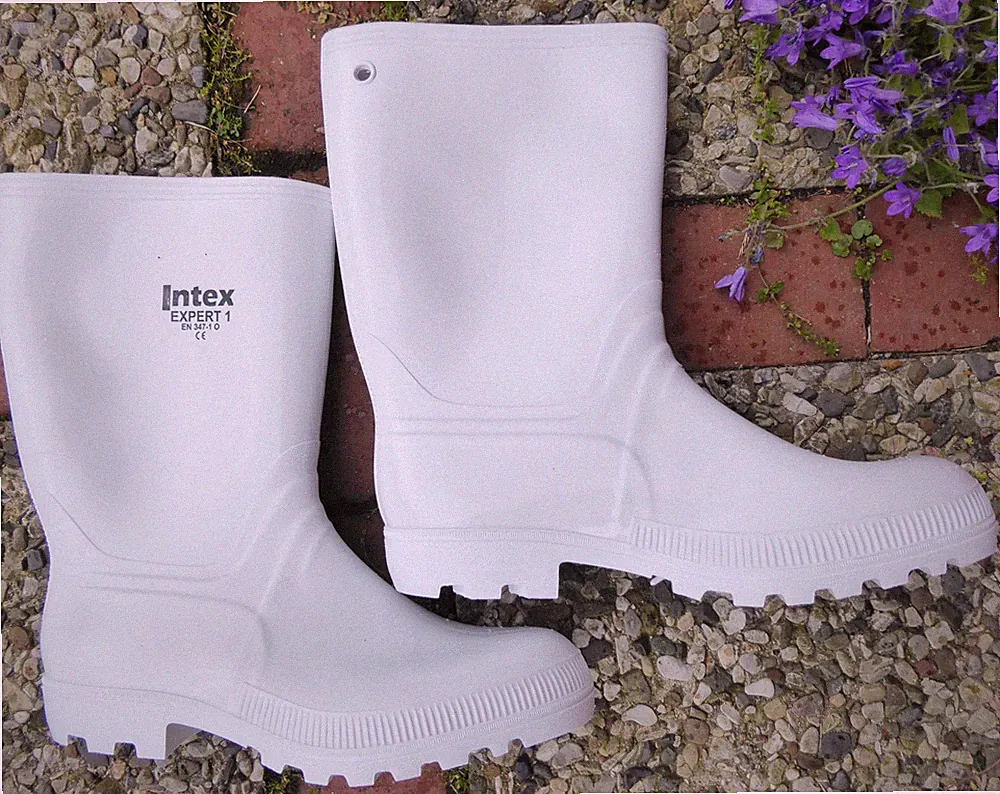 INTEX EXPERT Gummistiefel Arbeitsstiefel Berufsstiefel weiß Größe 48 *NEU*
