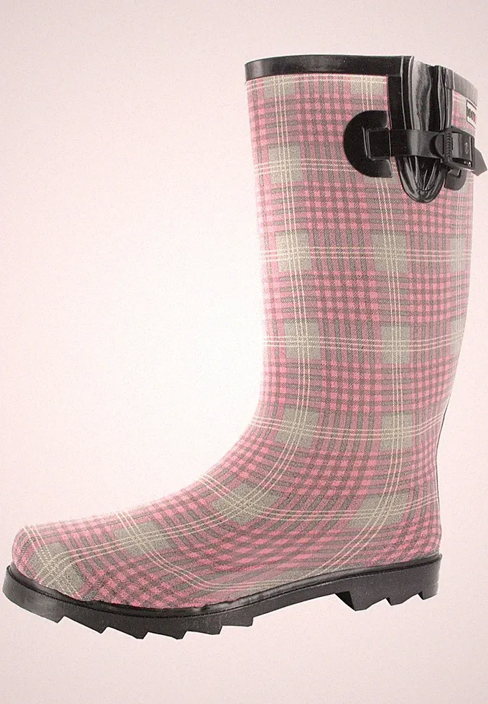 Intex Kautschuk-Gummistiefel in Übergrößen Pink Caroline 14100 große Damenschuhe