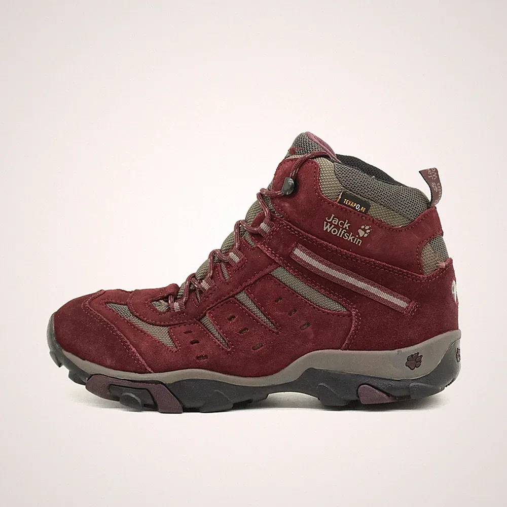 Jack Wolfskin Damen Texapore Stiefel Bordeaux High-Top Wanderschuhe EU 40