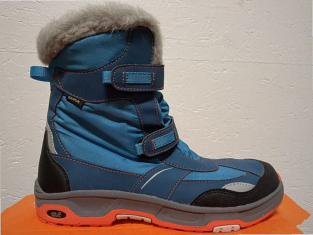 Jack Wolfskin Damen Winterboots Stiefel Gr. 41 türkis orange Blau