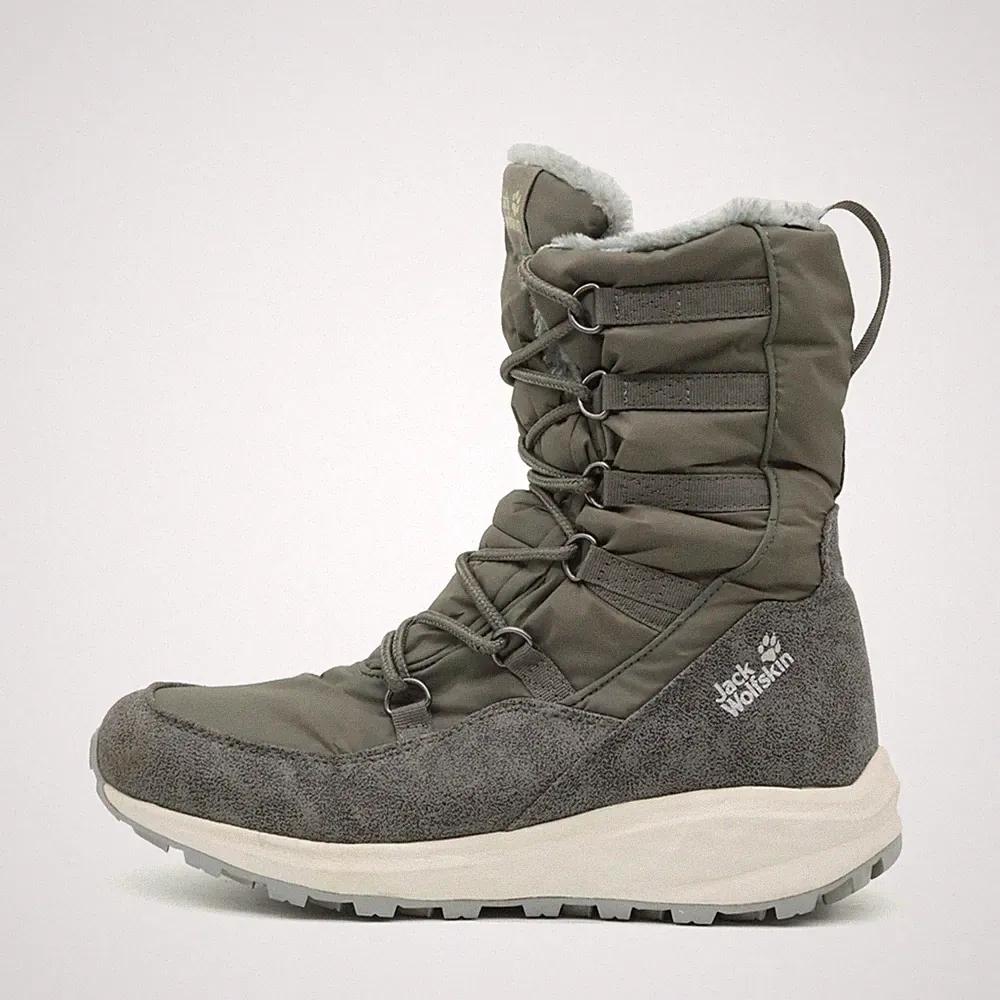 Jack Wolfskin Damen Winterstiefel Stiefel Grau Textil gefüttert Outdoor EU 39