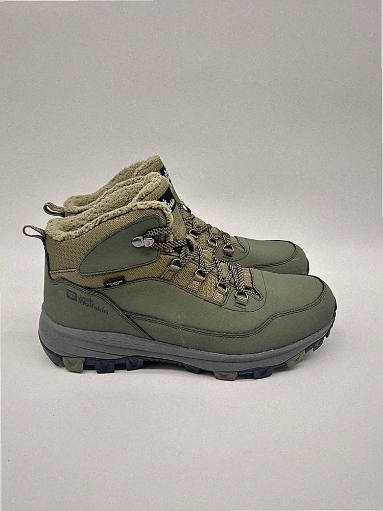 Jack Wolfskin Everquest Texapore Mid Herren Wanderstiefel Olive EUR 44