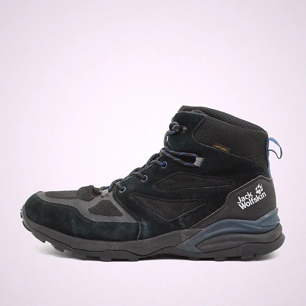Jack Wolfskin Herren Stiefel EU 45 Outdoor Wanderschuhe Schwarz