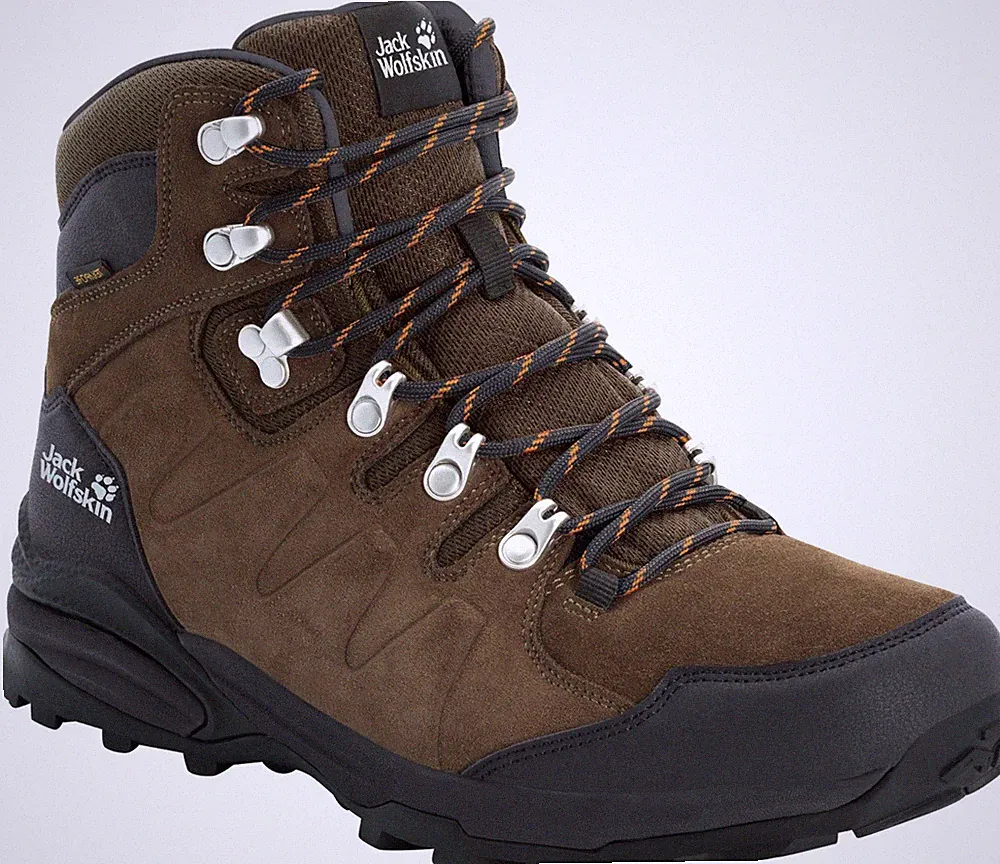 JACK WOLFSKIN REFUGIO TEXAPORE MID M Wanderschuh,Trekkingschuh,Gr. 45,Leder,Text