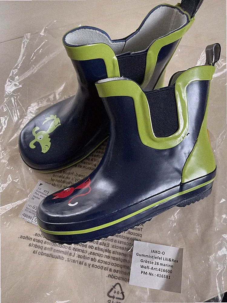 JAKO O Gummistiefel Lilli & Rex Gr. 26 marine - grün NEU