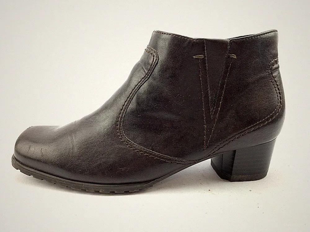 JENNY BY ARA DAMEN STIEFEL STIEFELETTEN BOOTS GR: 39 UK: 6 DUNKELBRAUN