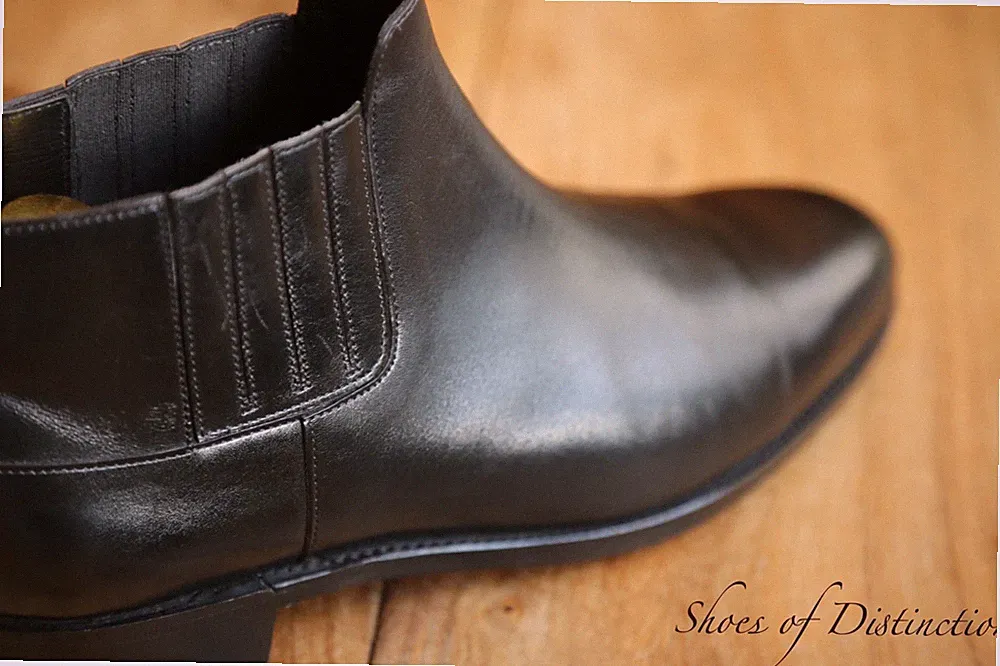 John Lobb Schwarz Leder Chelsea Boots Schuhe Damen UK 7 US 10 EU 40