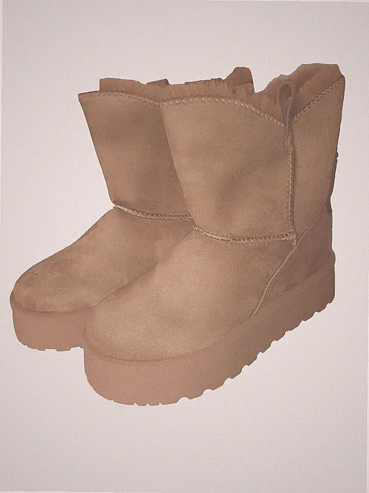 JOMIX Plateau-Boots, Damen Winter-Stiefel, Braun, Gr.37, NEU
