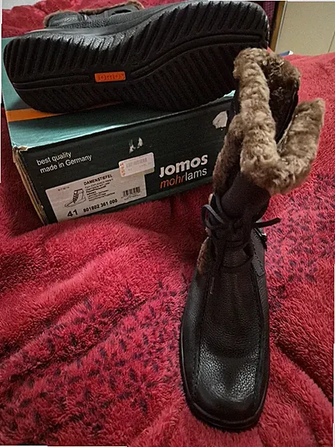 Jomos Lammfellstiefel Gr.41 Schwarz