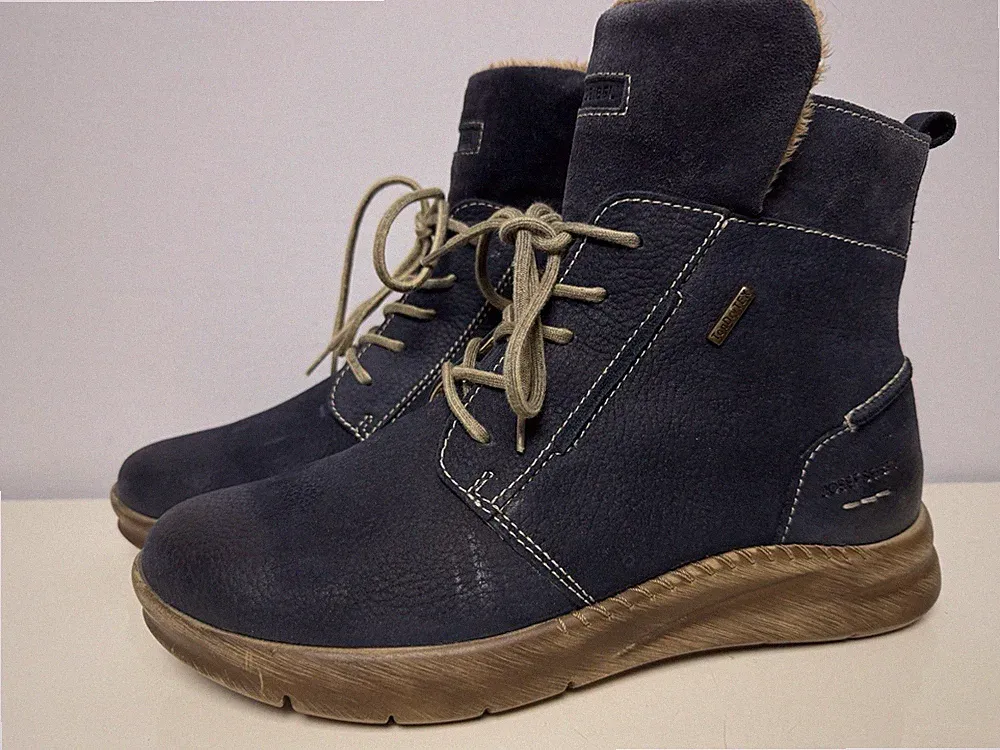 Josef Seibel Conny 53 Gefüttert Gr 41 Stiefeletten Boots Nubuk Stiefel 8634