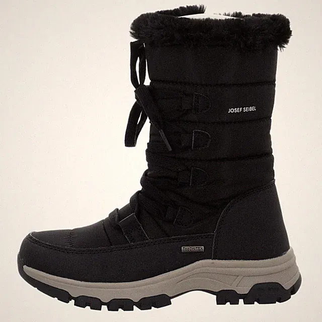 JOSEF SEIBEL Damen Schneeboots Davos 51 gefüttert Winterstiefel Gr 38 40 schwarz