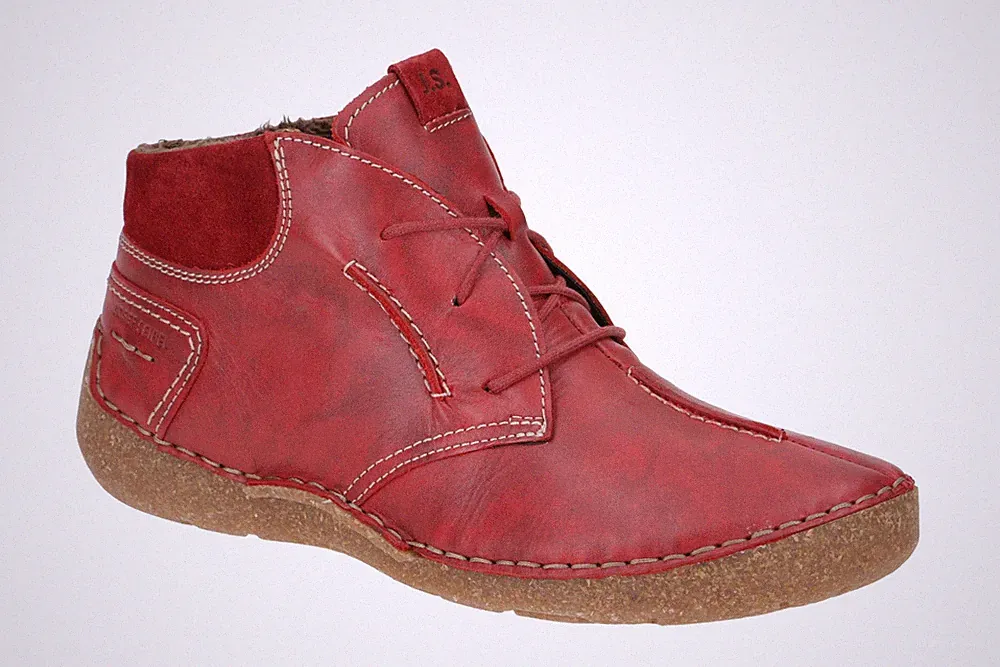 Josef Seibel FERGEY 65 Damen Stiefeletten - Winterstiefelette rot Freizeit NEU