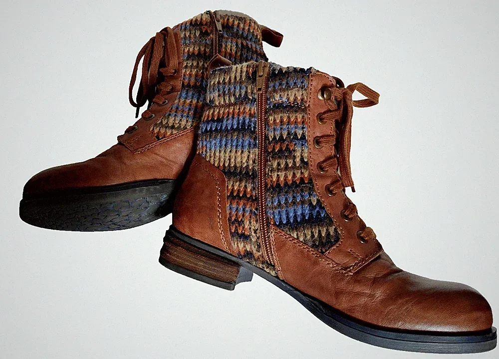Josef Seibel Sanja 17 Damen Stiefeletten Boots 40 Cognac Kombi Leder Winter TOP