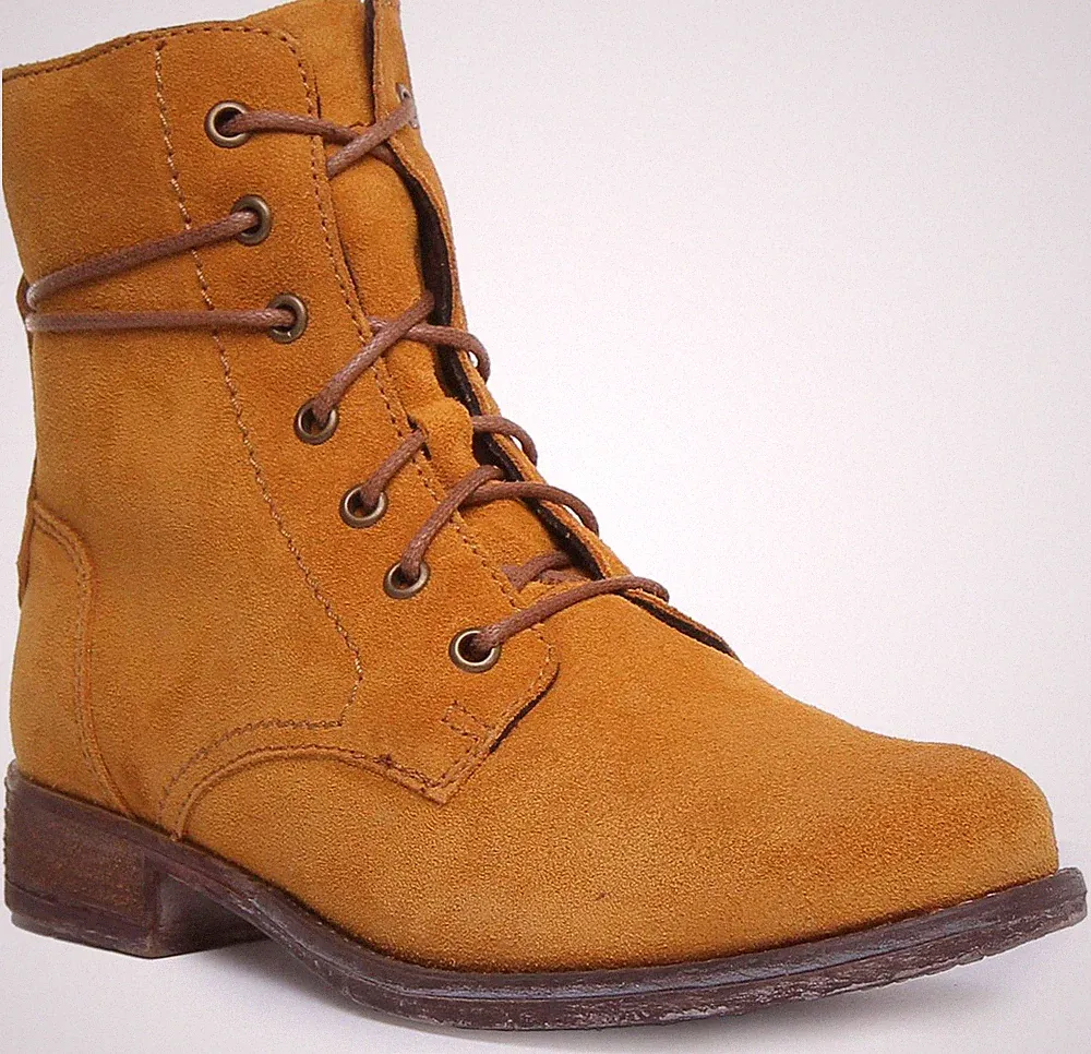 JOSEF SEIBEL Sienna 70 Schnürbar Freizeit Knöchel Damen Stiefel IN Senf EU37-41