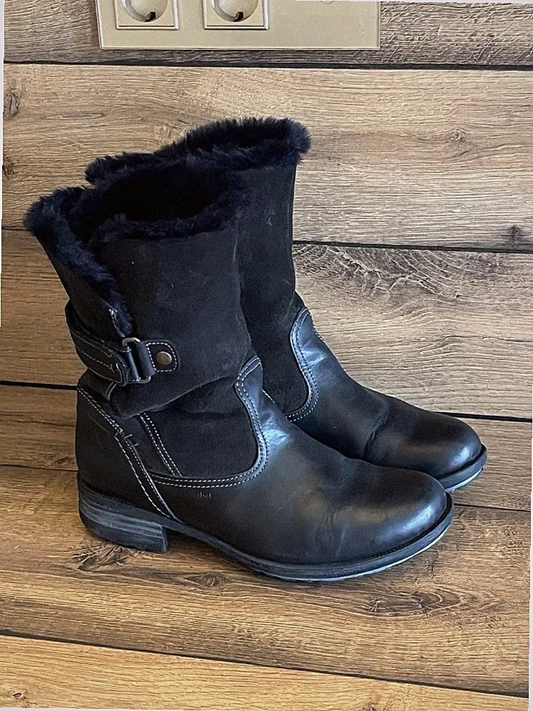 Josef Seibel Stiefel Winterstiefel Stiefeletten Boots warmfutter Damen Gr 41