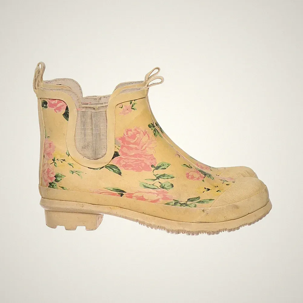 Joules, Kurze Gummistiefel, Größe: 39, Beige/Pink/Grün, Damen #aoR