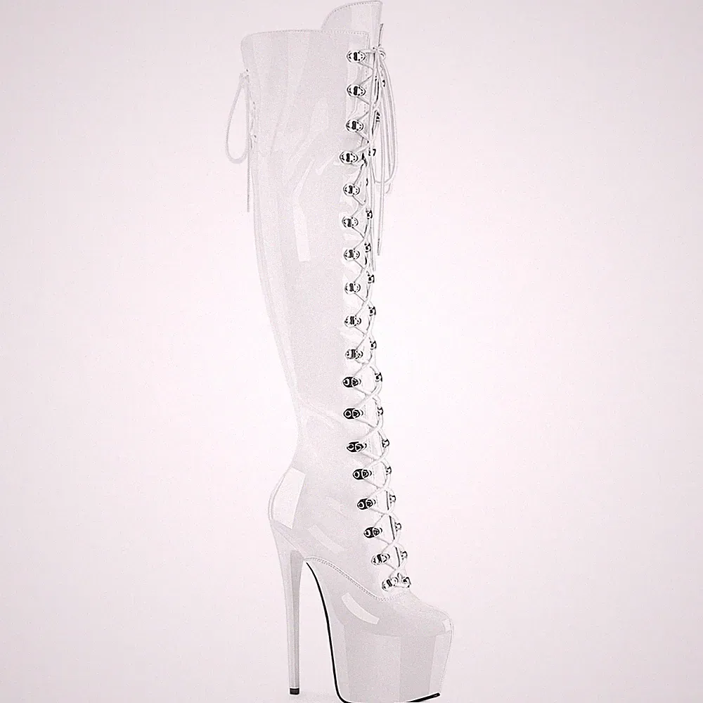 Weiß Over-Knee