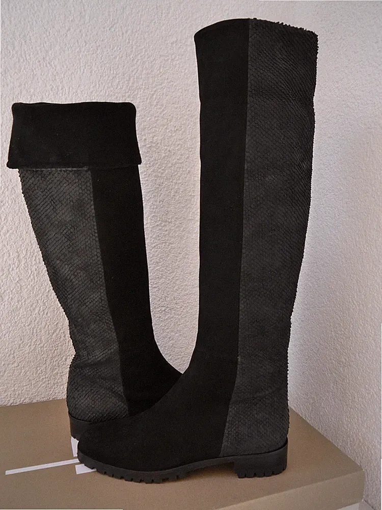 Julie Dee Stiefel knee Wildleder Gr. 36, NEU!