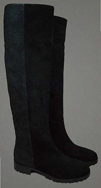 Julie Dee Stiefel knee Wildleder Gr. 36, NEU!