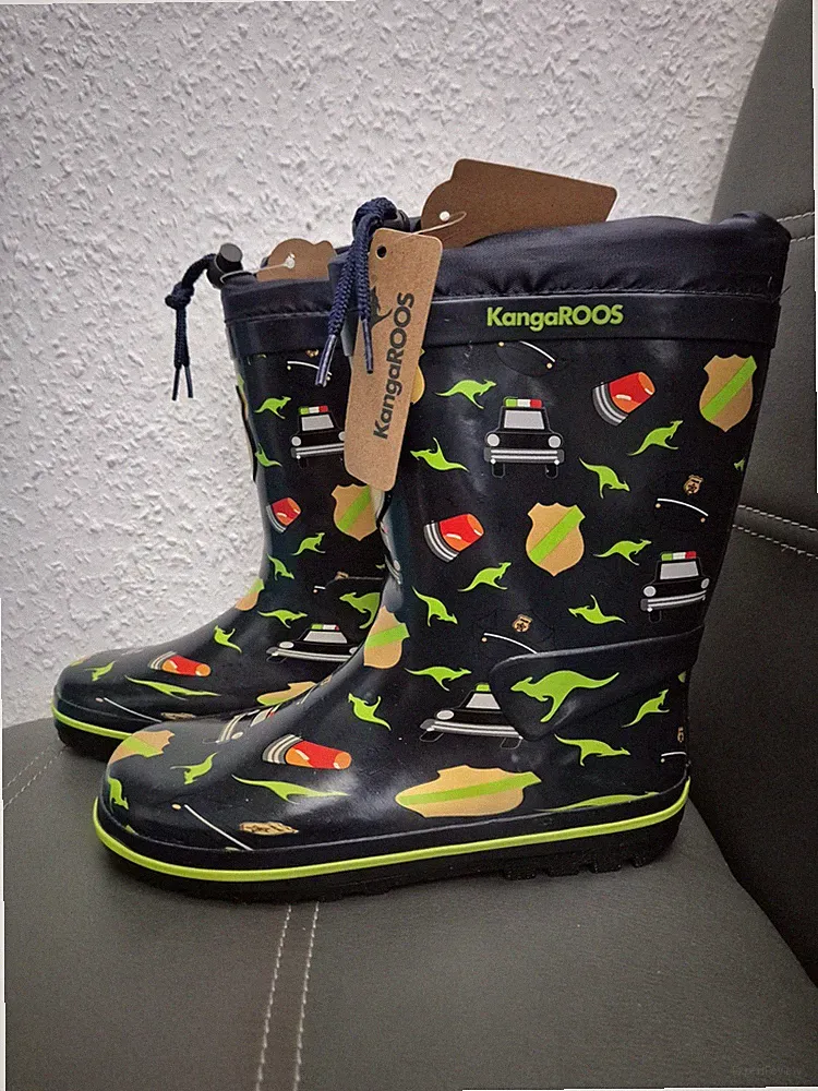 Jungen Gummistiefel KangaRoos Gr. 35 Neu mit Etikett
