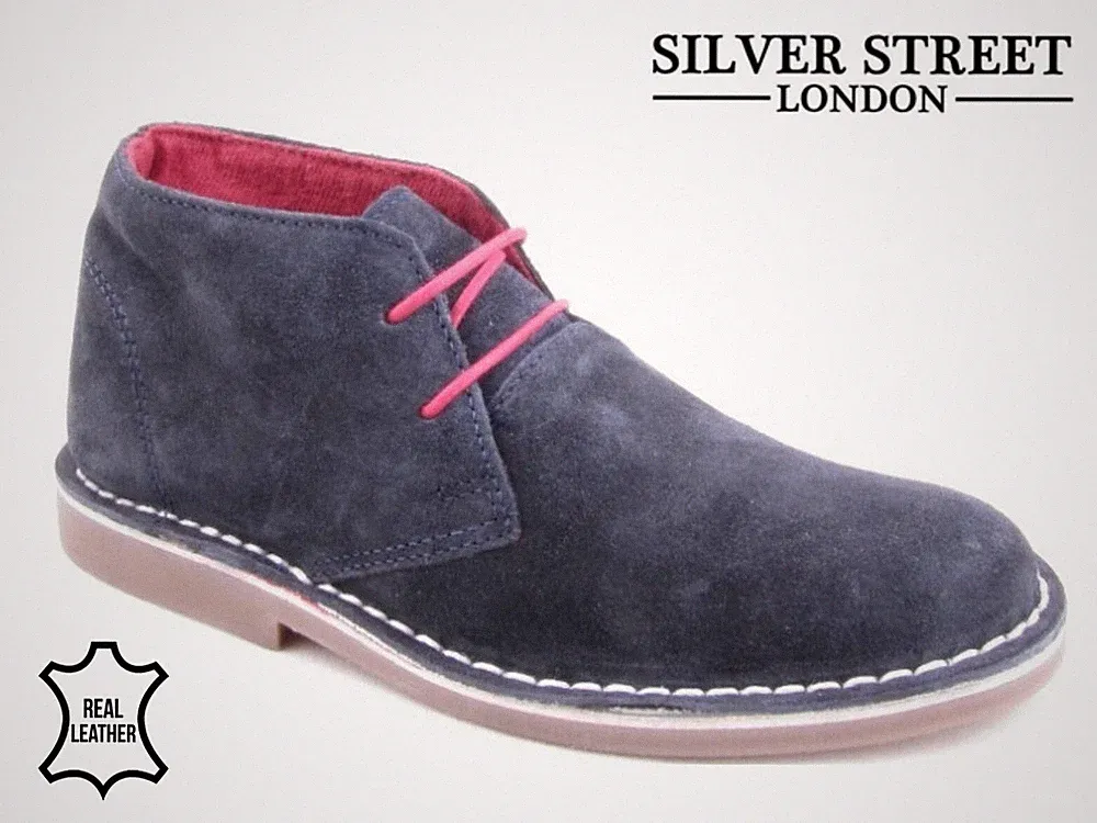 Jungen Wildleder Desert Boots Kinder Leder Schnür Chukka Stiefeletten Freizeitschuhe