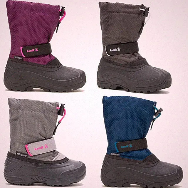 Kamik Finley 2 Schnee Stiefel bis -32°C wasserdichte Gummischale 3 Farben Gr.22