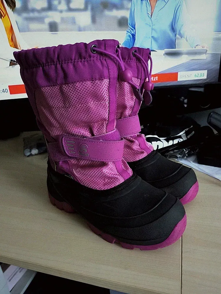 Kamik Gore-Tex Kinder Winterstiefel Schnee Stiefel Mädchen Damen pink Lila 37