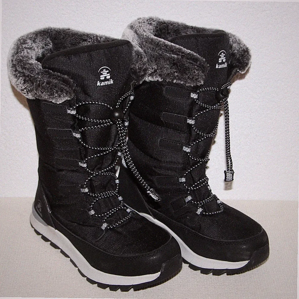 Kamik PRAIRIE 2 Winterstiefel ★ Gr. 35 ★ schwarz ★ wasserdicht ★ wie neu !!!