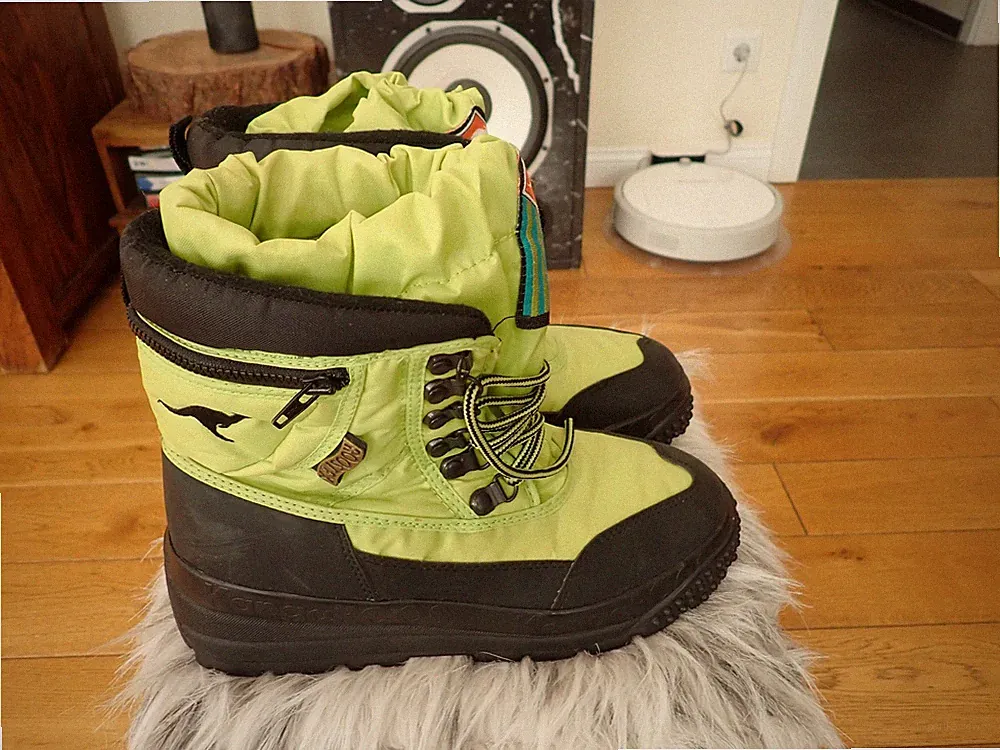 Kangaroos Schnee Stiefel Boots Gr. 38 Top Zustand Tolle Farbe! wie NEU! grün